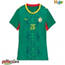 Camiseta Senegal Pape Gueye #26 Visitante Equipación para mujer Mundial 2026 manga corta